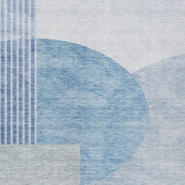 Homeroots 3' Brown Beige Ivory Geometric Indoor Outdoor Area Rug – Durable, Washable, Stylish For Any Space 8' X 10' Polyester 581266