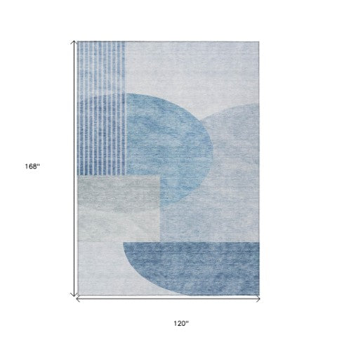 Homeroots 3' Brown Beige Ivory Geometric Indoor Outdoor Area Rug – Durable, Washable, Stylish For Any Space 10' X 14' Polyester 581268