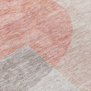 Homeroots 3' Brown Beige Ivory Geometric Indoor Outdoor Area Rug – Durable, Washable, Stylish For Any Space 8' Round Polyester 581271