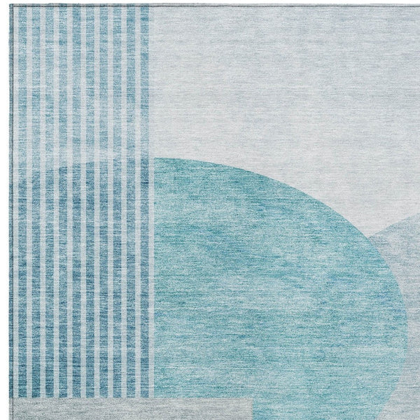 Homeroots 3' Brown Beige Ivory Geometric Indoor Outdoor Area Rug – Durable, Washable, Stylish For Any Space 9' X 12' Polyester 581309