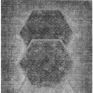 Homeroots 3' Eggplant Purple & Lavender Geometric Washable Indoor-outdoor Area Rug For Stylish Spaces 3' X 5' Polyester 581323