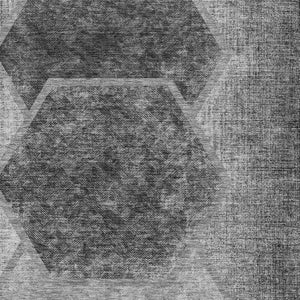 Homeroots 3' Eggplant Purple & Lavender Geometric Washable Indoor-outdoor Area Rug For Stylish Spaces 10' X 14' Polyester 581328