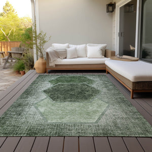 Homeroots 3' Eggplant Purple & Lavender Geometric Washable Indoor-outdoor Area Rug For Stylish Spaces 5' X 8' Polyester 581330