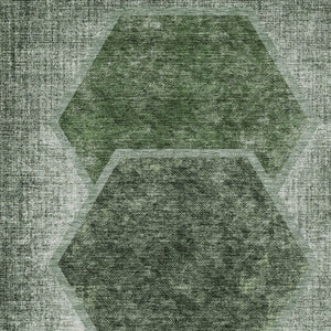 Homeroots 3' Eggplant Purple & Lavender Geometric Washable Indoor-outdoor Area Rug For Stylish Spaces 5' X 8' Polyester 581330