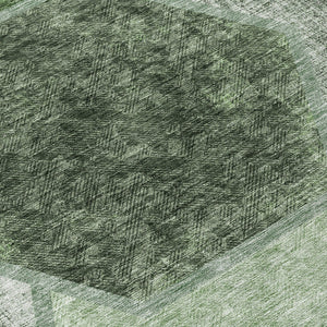 Homeroots 3' Eggplant Purple & Lavender Geometric Washable Indoor-outdoor Area Rug For Stylish Spaces 8' Round Polyester 581331