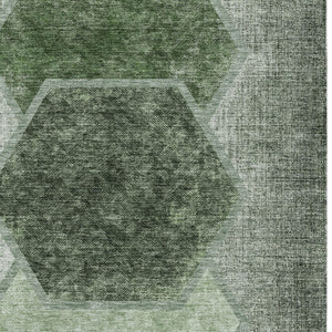 Homeroots 3' Eggplant Purple & Lavender Geometric Washable Indoor-outdoor Area Rug For Stylish Spaces 8' X 10' Polyester 581332