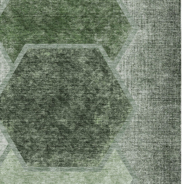 Homeroots 3' Eggplant Purple & Lavender Geometric Washable Indoor-outdoor Area Rug For Stylish Spaces 8' X 10' Polyester 581332