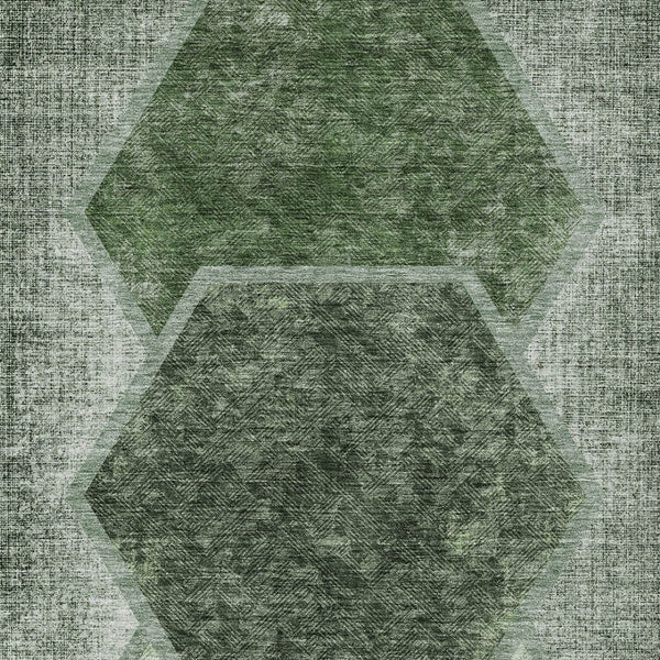 Homeroots 3' Eggplant Purple & Lavender Geometric Washable Indoor-outdoor Area Rug For Stylish Spaces 10' X 14' Polyester 581334