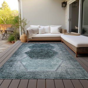 Homeroots 3' Eggplant Purple & Lavender Geometric Washable Indoor-outdoor Area Rug For Stylish Spaces 9' X 12' Polyester 581339