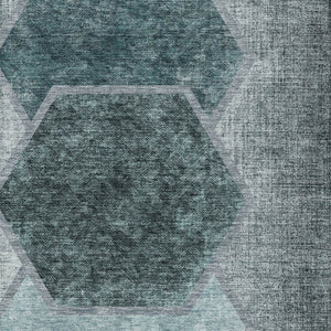 Homeroots 3' Eggplant Purple & Lavender Geometric Washable Indoor-outdoor Area Rug For Stylish Spaces 10' X 14' Polyester 581340