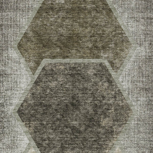 Homeroots 3' Eggplant Purple & Lavender Geometric Washable Indoor-outdoor Area Rug For Stylish Spaces 9' X 12' Polyester 581345