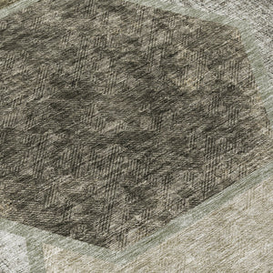 Homeroots 3' Eggplant Purple & Lavender Geometric Washable Indoor-outdoor Area Rug For Stylish Spaces 9' X 12' Polyester 581345