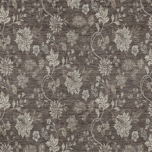 Homeroots 3' Brown Beige Chocolate Floral Rug - Washable Indoor Outdoor Area Rug For Versatile Spaces 9' X 12' Polyester 581363