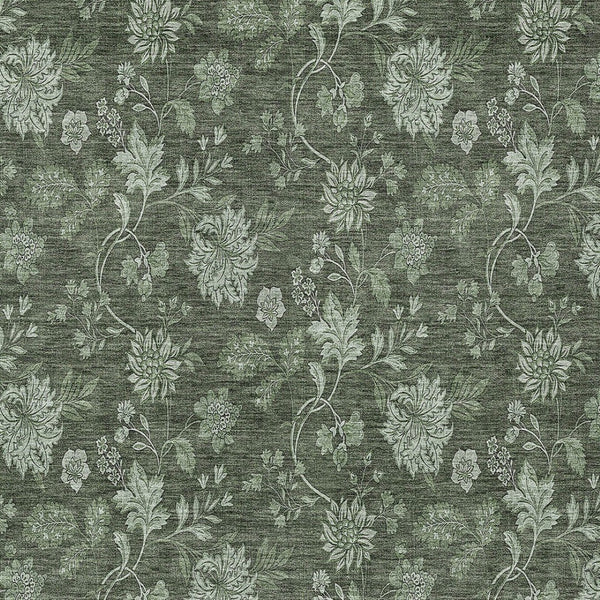 Homeroots 3' Brown Beige Chocolate Floral Rug - Washable Indoor Outdoor Area Rug For Versatile Spaces 5' X 8' Polyester 581372