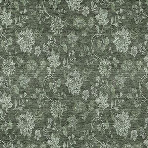 Homeroots 3' Brown Beige Chocolate Floral Rug - Washable Indoor Outdoor Area Rug For Versatile Spaces 9' X 12' Polyester 581375