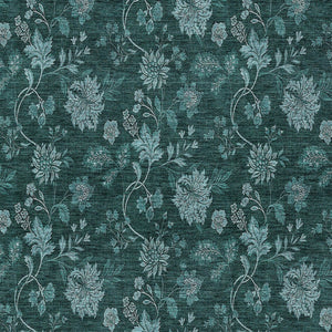 Homeroots 3' Brown Beige Chocolate Floral Rug - Washable Indoor Outdoor Area Rug For Versatile Spaces 8' X 10' Polyester 581386