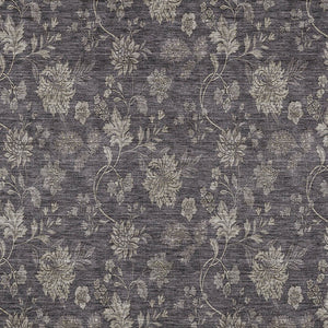 Homeroots 3' Brown Beige Chocolate Floral Rug - Washable Indoor Outdoor Area Rug For Versatile Spaces 3' X 5' Polyester 581389