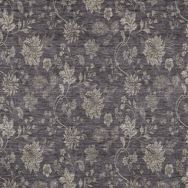 Homeroots 3' Brown Beige Chocolate Floral Rug - Washable Indoor Outdoor Area Rug For Versatile Spaces 3' X 5' Polyester 581389