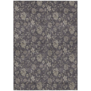 HomeRoots 5' Elegant Floral Area Rug – Durable, Washable for Indoor & Outdoor Use, Perfect for High-Traffic Areas 5' X 8' 581390