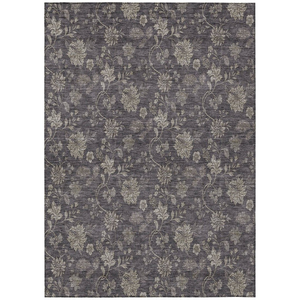 HomeRoots 5' Elegant Floral Area Rug – Durable, Washable for Indoor & Outdoor Use, Perfect for High-Traffic Areas 5' X 8' 581390