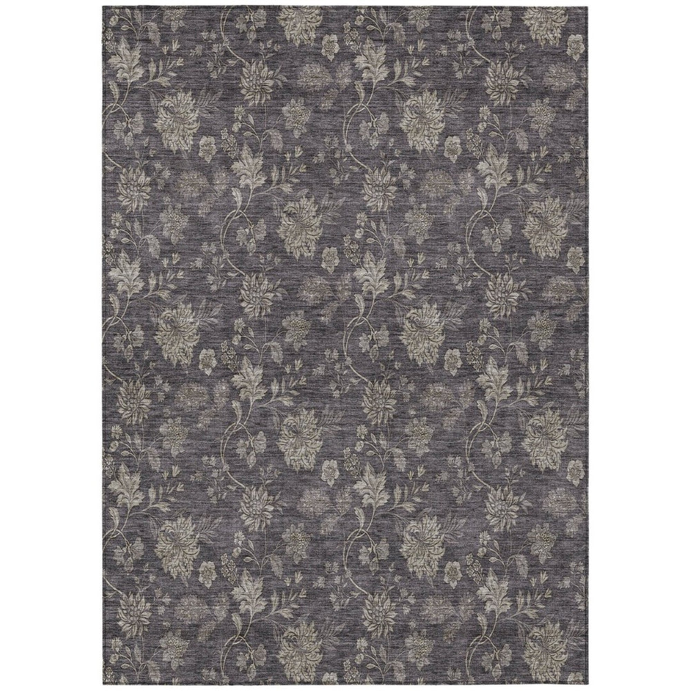 HomeRoots 9' Stylish Floral Washable Area Rug for Indoor & Outdoor Use - Durable, Easy-Care, Versatile Design 9' X 12' 581393