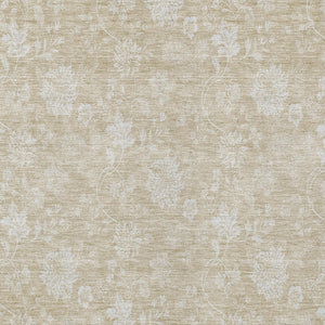 Homeroots 3' Artichoke Green Floral Washable Area Rug - Perfect For Indoor & Outdoor Spaces, Stain Resistant 10' X 14' Polyester 581412