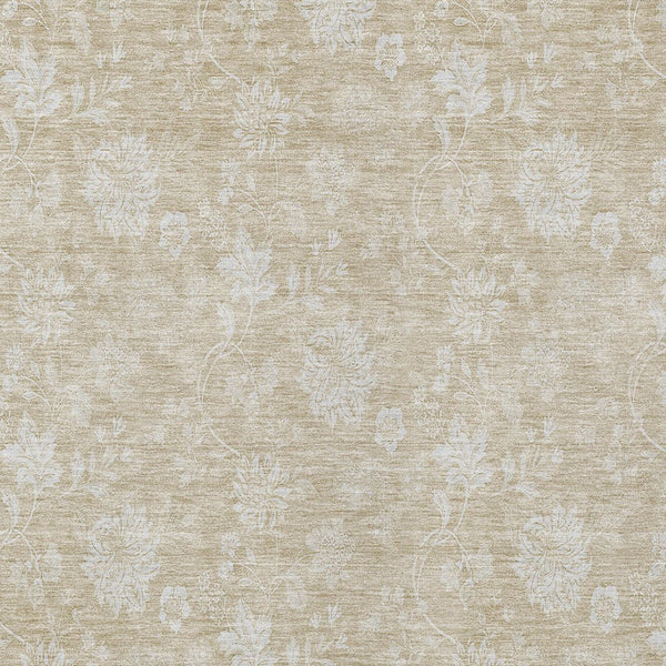 Homeroots 3' Artichoke Green Floral Washable Area Rug - Perfect For Indoor & Outdoor Spaces, Stain Resistant 10' X 14' Polyester 581412