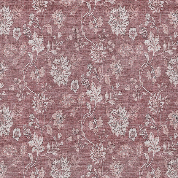 Homeroots 3' Artichoke Green Floral Washable Area Rug - Perfect For Indoor & Outdoor Spaces, Stain Resistant 5' X 8' Polyester 581414