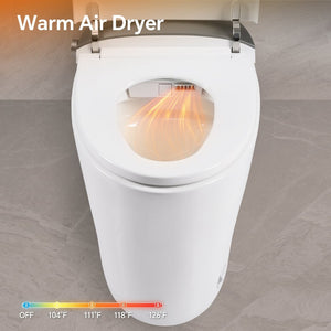 English Elm Elongated Smart Bidet Toilet Ada Height Ceramic Dual Flush with Heated Seat Night N753P364980W