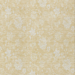 Homeroots 3' Artichoke Green Floral Washable Area Rug - Perfect For Indoor & Outdoor Spaces, Stain Resistant 8' X 10' Polyester 581428