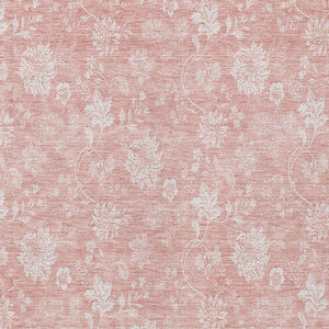 Homeroots 3' Artichoke Green Floral Washable Area Rug - Perfect For Indoor & Outdoor Spaces, Stain Resistant 5' X 8' Polyester 581438