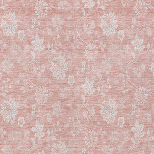 Homeroots 3' Artichoke Green Floral Washable Area Rug - Perfect For Indoor & Outdoor Spaces, Stain Resistant 8' X 10' Polyester 581440