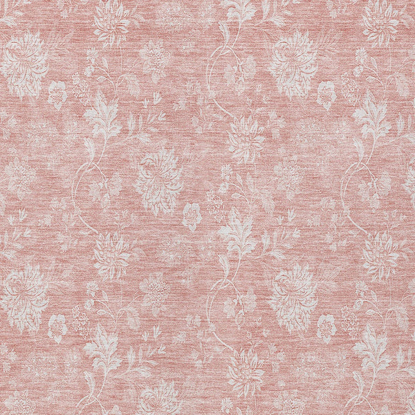 Homeroots 3' Artichoke Green Floral Washable Area Rug - Perfect For Indoor & Outdoor Spaces, Stain Resistant 8' X 10' Polyester 581440