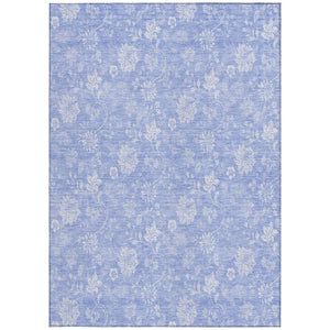 Homeroots 3' Artichoke Green Floral Washable Area Rug - Perfect For Indoor & Outdoor Spaces, Stain Resistant 3' X 5' Polyester 581443