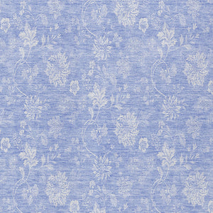 Homeroots 3' Artichoke Green Floral Washable Area Rug - Perfect For Indoor & Outdoor Spaces, Stain Resistant 8' X 10' Polyester 581446