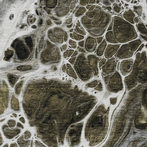 Homeroots 3' Artichoke Green Nautical Area Rug - Washable Indoor Outdoor Design For Home And Patio Use 8' X 10' Polyester 581470