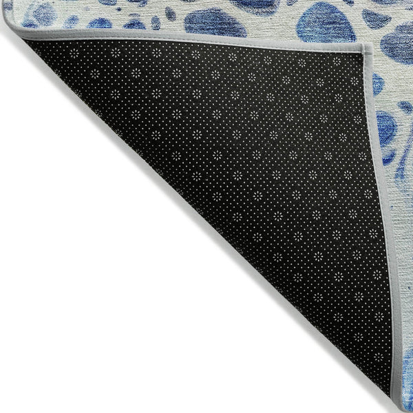 Homeroots 3' Artichoke Green Nautical Area Rug - Washable Indoor Outdoor Design For Home And Patio Use 3' X 5' Polyester 581485