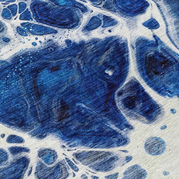 Homeroots 3' Artichoke Green Nautical Area Rug - Washable Indoor Outdoor Design For Home And Patio Use 8' Round Polyester 581487