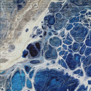 Homeroots 3' Artichoke Green Nautical Area Rug - Washable Indoor Outdoor Design For Home And Patio Use 10' X 14' Polyester 581490