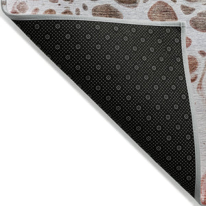 Homeroots 3' Artichoke Green Nautical Area Rug - Washable Indoor Outdoor Design For Home And Patio Use 3' X 5' Polyester 581491