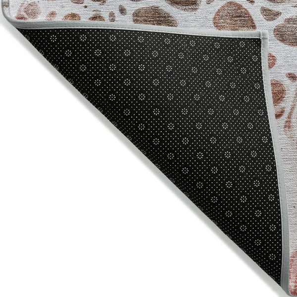 Homeroots 3' Artichoke Green Nautical Area Rug - Washable Indoor Outdoor Design For Home And Patio Use 5' X 8' Polyester 581492