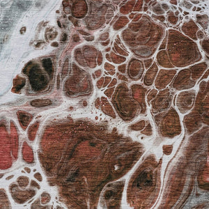 Homeroots 3' Artichoke Green Nautical Area Rug - Washable Indoor Outdoor Design For Home And Patio Use 8' X 10' Polyester 581494