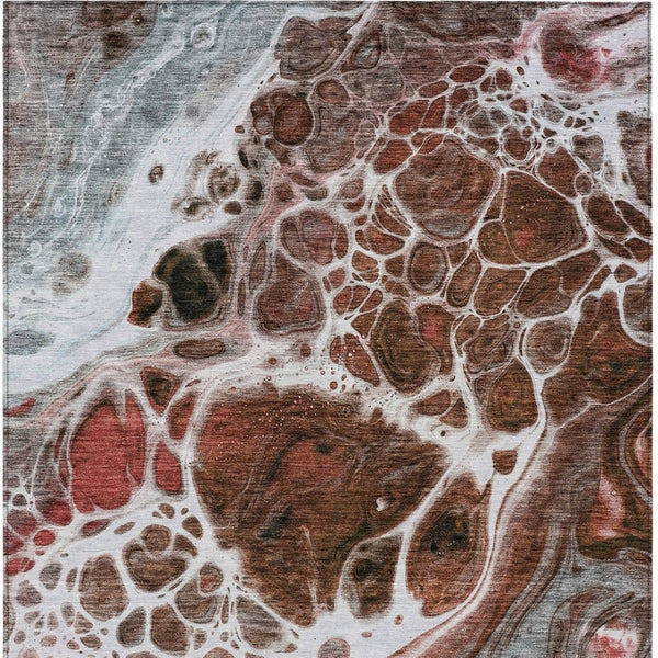 Homeroots 3' Artichoke Green Nautical Area Rug - Washable Indoor Outdoor Design For Home And Patio Use 10' X 14' Polyester 581496