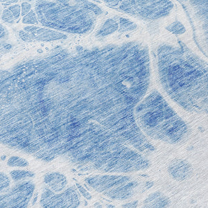 Homeroots 3' Artichoke Green Nautical Area Rug - Washable Indoor Outdoor Design For Home And Patio Use 8' Round Polyester 581499