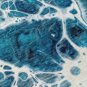 Homeroots 3' Artichoke Green Nautical Area Rug - Washable Indoor Outdoor Design For Home And Patio Use 8' Round Polyester 581511