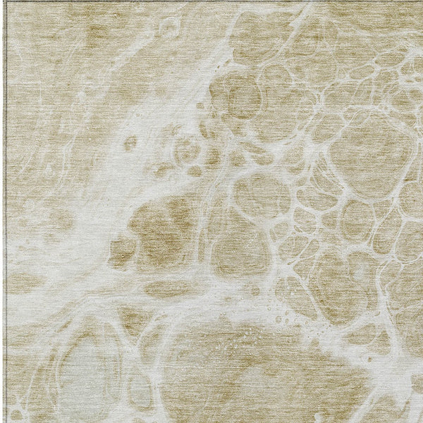 Homeroots 3' Artichoke Green Nautical Area Rug - Washable Indoor Outdoor Design For Home And Patio Use 8' X 10' Polyester 581518