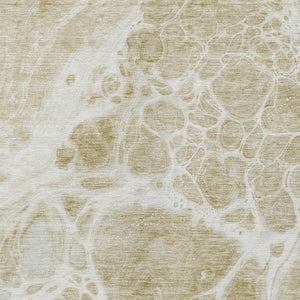 Homeroots 3' Artichoke Green Nautical Area Rug - Washable Indoor Outdoor Design For Home And Patio Use 9' X 12' Polyester 581519