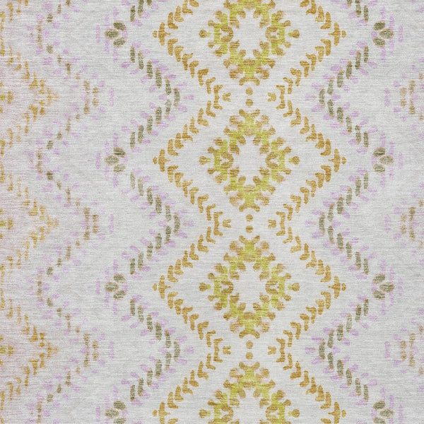 Homeroots 3' Geometric Beige Orange And Red Washable Area Rug For Indoor And Outdoor Spaces, Durable Design 10' X 14' Polyester 581538