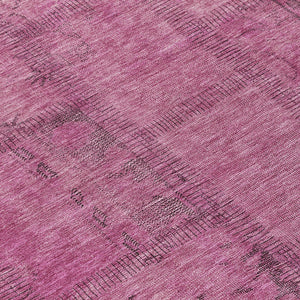 Homeroots 3' Beige Taupe And Brown Patchwork Washable Area Rug For Indoor Or Outdoor Spaces, Stylish & Durable 8' Round Polyester 581577