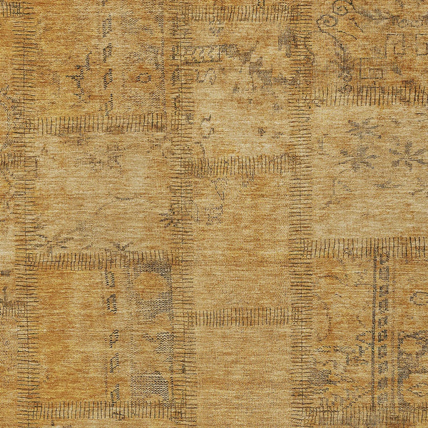 Homeroots 3' Beige Taupe And Brown Patchwork Washable Area Rug For Indoor Or Outdoor Spaces, Stylish & Durable 3' X 5' Polyester 581587